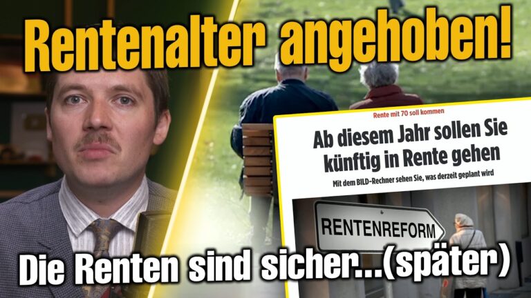 Mehr über den Artikel erfahren Rentenreform: Abschreiben bei der AfD! 70 Prozent Niveau und Rente mit 70 soll kommen