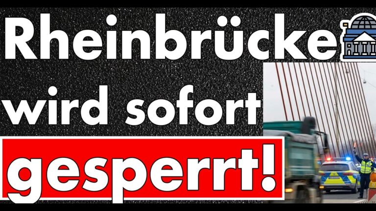 Mehr über den Artikel erfahren Schock-Sperrung! Autobahnbrücke über Rhein für alle dicht – Einsturzgefahr! Neubau frühestens 2030!