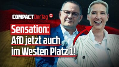Mehr über den Artikel erfahren Sensation: AfD jetzt auch im Westen Platz 1!💥