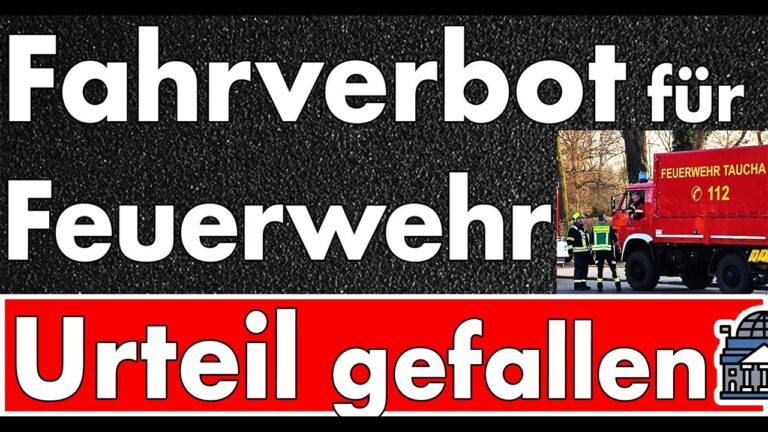 Mehr über den Artikel erfahren Skandal: Feuerwehrmann drohte Fahrverbot trotz Blaulicht – Stadt Taucha blamiert sich vor Gericht!