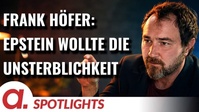 Mehr über den Artikel erfahren Spotlight: Frank Höfer | Jeffrey Epstein wollte sich unsterblich machen | Apolut