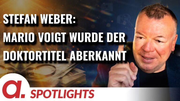 Mehr über den Artikel erfahren Spotlight: Stefan Weber | Ministerpräsident Mario Voigt wurde der Doktortitel aberkannt | Apolut