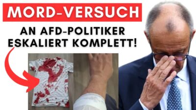 Mehr über den Artikel erfahren Linke erstellen Shopping-Seite mit blutverschmierten T-Shirt & behaupten, Mord-Versuch ist fake!