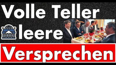 Mehr über den Artikel erfahren Tag 401: Volle Teller, leere Versprechen! Gipfel der Verlierer ohne Ergebnis im Kanzleramt