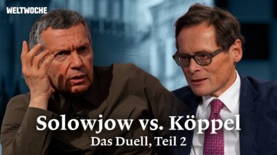 Mehr über den Artikel erfahren Teil 2 | Roger Köppel im Duell mit Wladimir Solowjow, Russlands einflussreichster Meinungsmacher