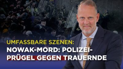 Mehr über den Artikel erfahren Umfassbare Szenen: Nowak-Mord: Polizei-Prügel gegen Trauernde