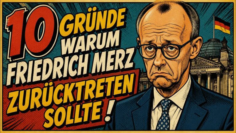 Mehr über den Artikel erfahren 10 Gründe, warum Bundeskanzler Friedrich Merz (CDU) umgehend zurücktreten sollte