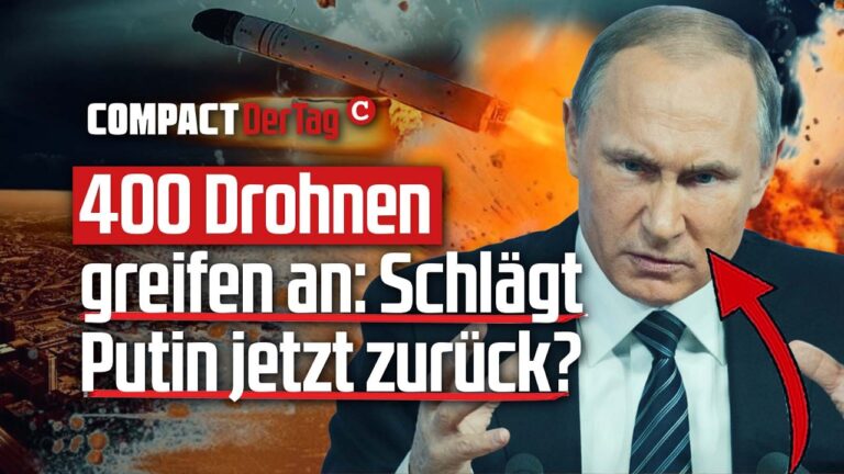 Mehr über den Artikel erfahren 400 Drohnen greifen an: Schlägt Putin jetzt zurück?💥