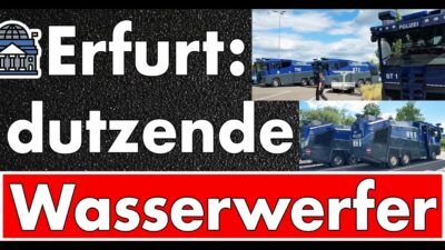 Mehr über den Artikel erfahren Alarm in Erfurt! Größter Einsatz seit dem G20-Gipfel von 2017 – Dutzende Straftaten schon heute!