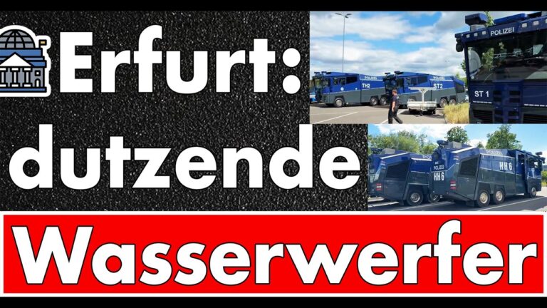 Mehr über den Artikel erfahren Alarm in Erfurt! Größter Einsatz seit dem G20-Gipfel von 2017 – Dutzende Straftaten schon heute!