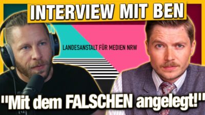 Mehr über den Artikel erfahren Ben im Interview: Landesmedienanstalt NRW gegen Podcaster – „Haben sich mit dem Falschen angelegt“