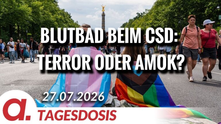 Mehr über den Artikel erfahren Blutbad beim CSD: Terror oder Amok? Von Paul Clemente | Apolut