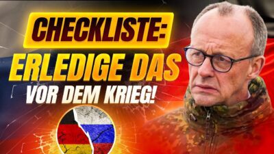 Mehr über den Artikel erfahren CHECKLISTE: 5 DINGE, die du VOR dem Krieg erledigen musst! (2026)