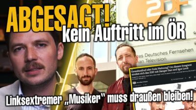 Mehr über den Artikel erfahren Danger Dan darf NICHT im ZDF auftreten! Anleitung zu linksextremen Straftaten in Liederform