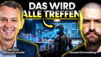 Mehr über den Artikel erfahren dm-Chef: KI, Roboter, Jobverluste, Grundeinkommen, Deutschland & Zukunft 2050 (Christoph Werner)