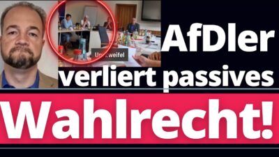 Mehr über den Artikel erfahren EIL: Nächster AfD-Kandidat von WAHL ausgeschlossen! Eskalation im Wahlausschuss!