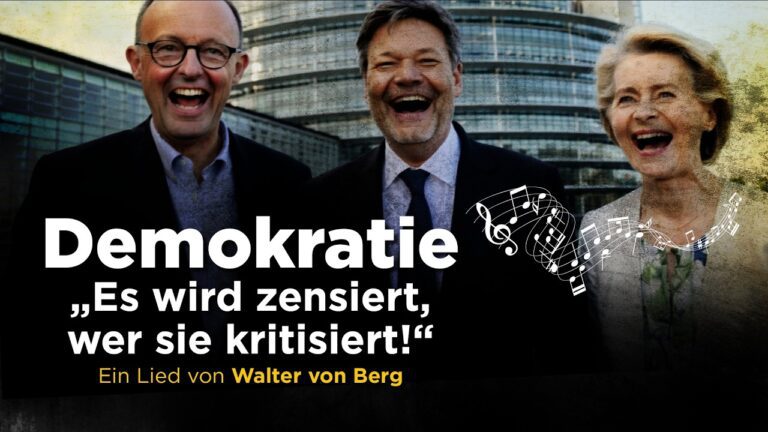 Mehr über den Artikel erfahren „Es wird zensiert, wer sie kritisiert!“ 🎹 Lied: Demokratie in Gefahr