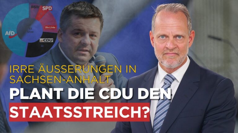 Mehr über den Artikel erfahren Irre Äußerungen in Sachsen-Anhalt: Plant die CDU den Staatsstreich?