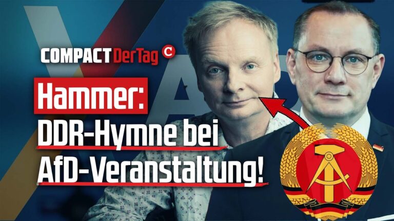 Mehr über den Artikel erfahren Hammer: DDR-Hymne bei AfD-Veranstaltung!💥