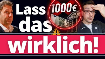 Mehr über den Artikel erfahren Jeder Deutsche sollte dem Staat niemals diese 1.000 Euro schenken!