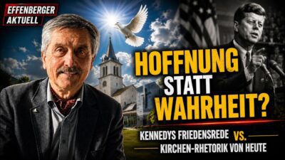 Mehr über den Artikel erfahren Kennedys Friedensrede vs. Kirchen-Rhetorik von heute
