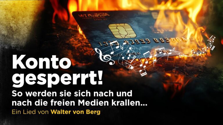 Mehr über den Artikel erfahren Lied: Konto gesperrt! So werden sie sich nach und nach die freien Medien krallen