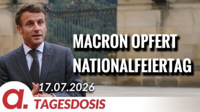 Mehr über den Artikel erfahren Macron machte Ukraine zum Star des Nationalfeiertags | Von Rainer Rupp | Apolut