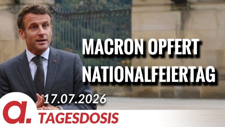 Mehr über den Artikel erfahren Macron machte Ukraine zum Star des Nationalfeiertags | Von Rainer Rupp | Apolut
