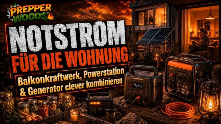 Mehr über den Artikel erfahren Notstrom für die Wohnung: Balkonkraftwerk, Powerstation & Generator clever kombinieren