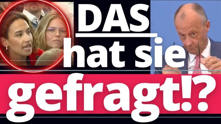 Mehr über den Artikel erfahren Oh GOTT! Das hat sie Merz WIRKLICH gerade GEFRAGT!
