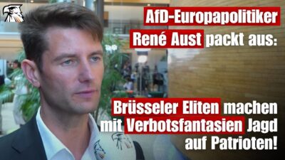 Mehr über den Artikel erfahren René Aust (AfD) packt aus: Brüsseler Eliten machen mit Verbotsfantasien Jagd auf Patrioten!