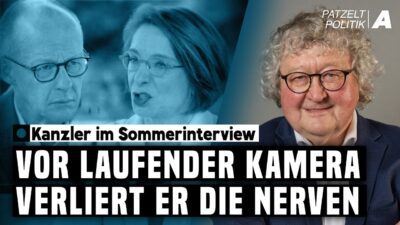 Mehr über den Artikel erfahren Sommerinterview: „Kontrollverlust ist noch verharmlosend!“ – Patzelt Politik