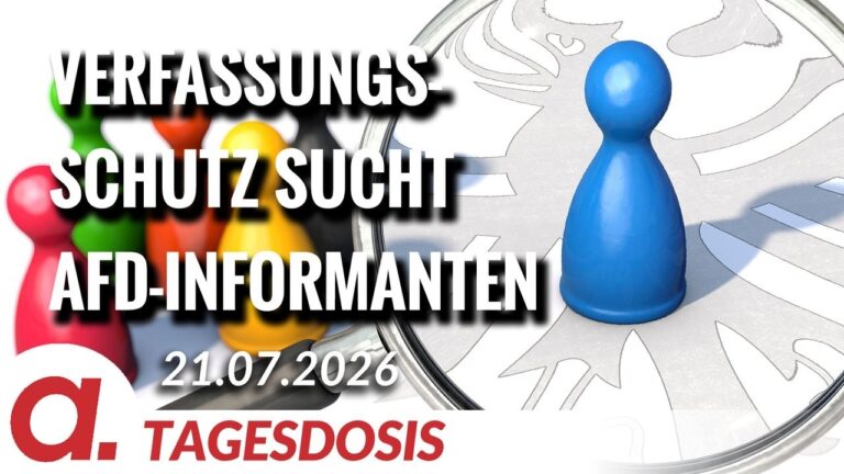 Mehr über den Artikel erfahren Verfassungsschutz sucht AfD-Informanten | Von Claudia Töpper | Apolut