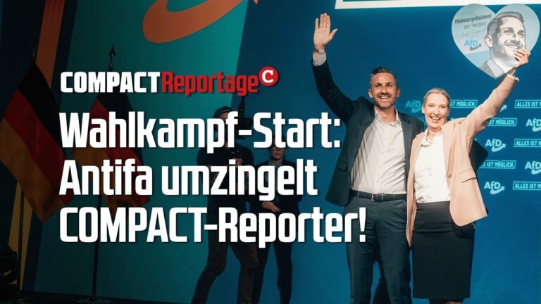 Mehr über den Artikel erfahren Wahlkampf beginnt: Antifa umzingelt Reporter!