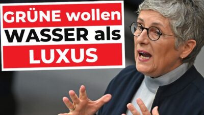 Mehr über den Artikel erfahren Wasser-Zwangsabgabe: Grüne fordern höhere Wasserpreise! | Wasser-Steuer & Wassermangel 2026