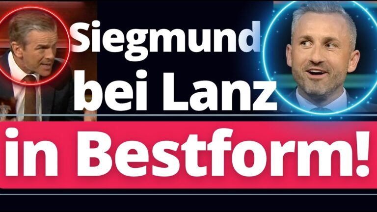 Mehr über den Artikel erfahren Weltklasse! Ulrich Siegmund nimmt die gesamte LANZ-Sendung auseinander!