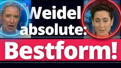 Mehr über den Artikel erfahren Weltklasse: Weidel knallt Hayali ihre Fakenews um die Ohren!