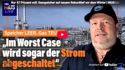 Mehr über den Artikel erfahren Nur 47 Prozent voll: Gasspeicher auf neuem Rekordtief vor dem Winter