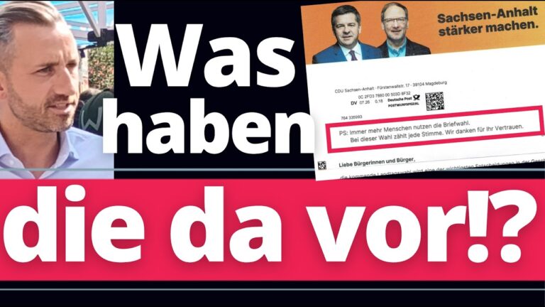 Mehr über den Artikel erfahren AHA! Plötzlich macht auch Schulze WERBUNG für die BRIEFWAHL!