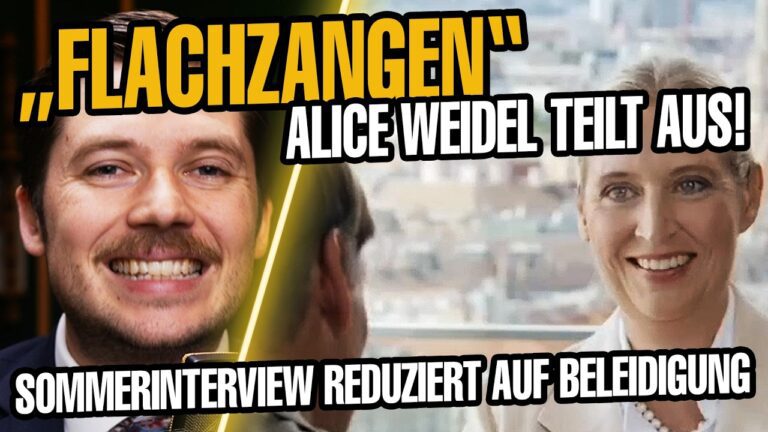 Mehr über den Artikel erfahren Alice Weidel: „Flachzangen“ – AfD-Sommerinterview