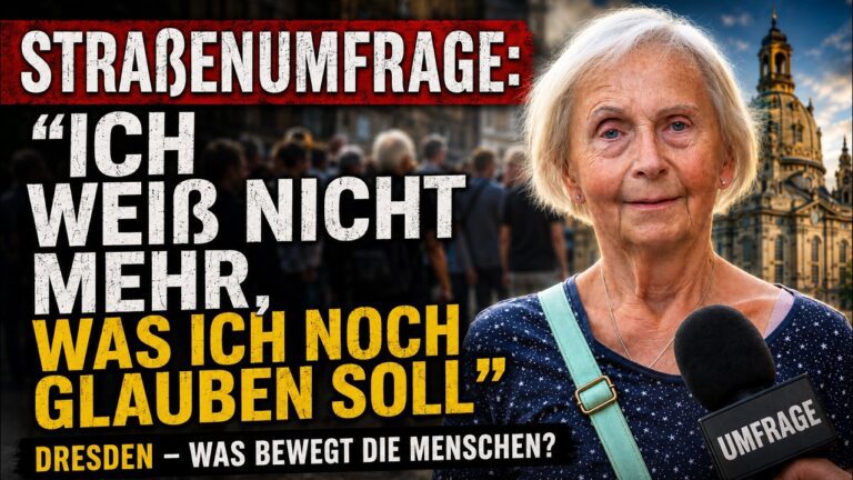 Mehr über den Artikel erfahren Angst, Krieg, AfD: Was bewegt die Menschen in Dresden? | Straßenumfrage mit Katrin Huß