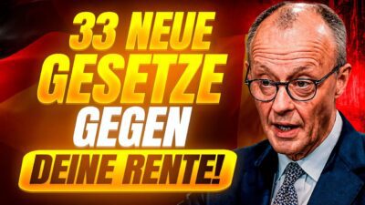 Mehr über den Artikel erfahren BESCHLOSSEN: 33 NEUE Gesetze GEGEN DEINE RENTE! Bist DU betroffen?!