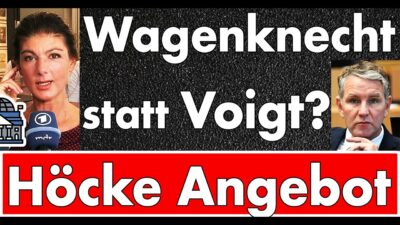 Mehr über den Artikel erfahren Bombe in Thüringen: Höcke bietet Wagenknecht Wahl zur Ministerpräsidentin an!