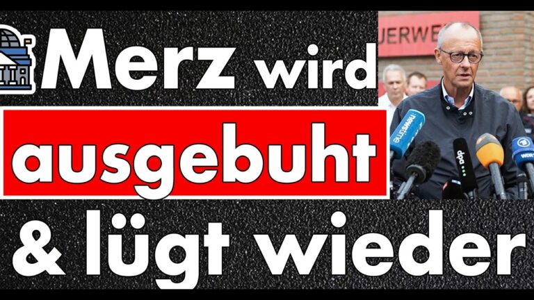 Mehr über den Artikel erfahren Der dümmste Lügner aus dem Kanzleramt landet per Hubschrauber und wird ausgebuht!