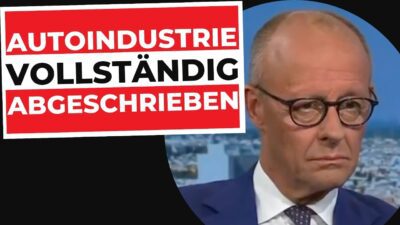 Mehr über den Artikel erfahren DESASTER: Spatenstich-ELKAT – Autoindustrie gelöscht! Merz‘ irrer Pflege-Plan | ARD Sommerinterview