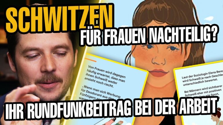 Mehr über den Artikel erfahren Deutschlandfunkkultur: SCHWITZEN ist für Frauen angeblich tabu!