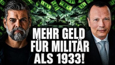 Mehr über den Artikel erfahren 😳🚨 Markus Krall: „Unser Rüstungsprogramm ist 50x größer als das von Hitler!“