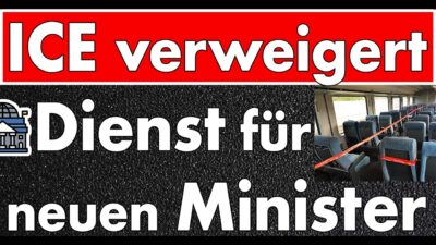 Mehr über den Artikel erfahren Feuer im Zug wird per Fax gemeldet! Verkehrsminister muss ICE verlassen! Deutsche Bahn gibt alles!