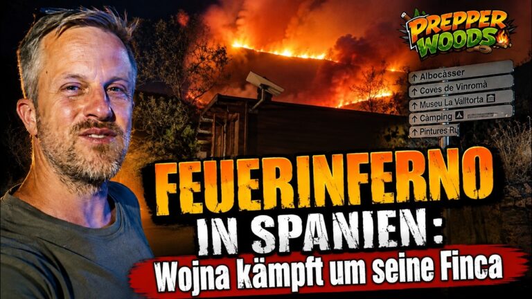 Mehr über den Artikel erfahren FEUERINFERNO IN SPANIEN: Wojna kämpft um seine Finca | Prepper Woods