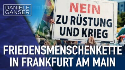 Mehr über den Artikel erfahren Friedensmenschenkette in Frankfurt am Main I Dr. Daniele Ganser